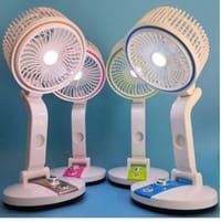 New Rechargeable Folding Table Fan with Led Light -Table Fans -Sara Collection Zone_img_0