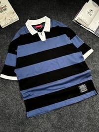 Stripe POLO (Black-Blue)_img_0