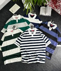 Stripe POLO (Black-Blue)_img_2