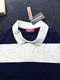 Stripe POLO (White-Blue)_img_2