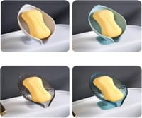 Portable Anti-slip Soap Holder Leaf Shape - লিফ শেইপ পোর্টেবল সোপ হোল্ডার_img_1