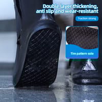 Shoe Rain Cover - Waterproof & Reusable Long Shoe Cover for Man & Women_img_1