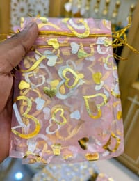 Premium  Organza Mini Gift Pouch Bag 9*12 cm  (3.5x4.72inc)_img_4