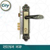 এবি ব্লাক রঙের ডোর লক উচ্চ সুরক্ষার স্ট্যান্ডার্ড সাইজের হ্যান্ডেল লক প্রধান দরজার লক Door Lock_img_5