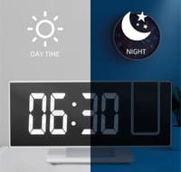 Digital Alarm Clock with 180° Rotating Projector -_img_1