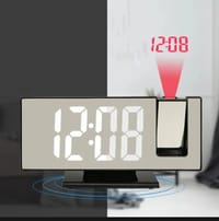 Digital Alarm Clock with 180° Rotating Projector -_img_4