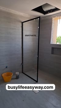 Black Shower Glass Partition_img_1
