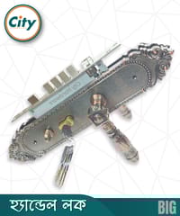 উচ্চ সুরক্ষার বড় আকারের হ্যান্ডেল লক অতিরিক্ত নব সহ প্রধান দরজার জন্য অ্যান্টিক রঙের দরজার লক Door Lock_img_1