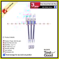 Test Good Gel Pen Blue ink 0.5mm 3 pcs_img_0