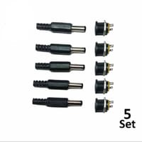 DC Male Jack and Female Socket Combo Pack - 2.1mm - Set of 10_img_0