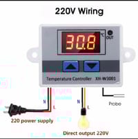 XH-W3001 Digital Temperature Controller LED Display Thermometer Controller Supply AC220V Using Egg Incubator Equivalent W1209 XH-M452 XM-18_img_0