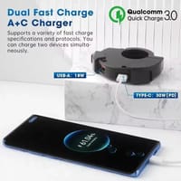 Universal Motorcycle Handlebar Phone Fast Charger_img_1