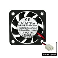 5V 0.08A Brushless DC Cooling Fan | 40mm x 40mm x 7mm with Connector_img_1