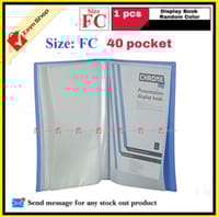 Display Book FC Legal Size 30 or 40 pocket Plastic File Folder Display Presentation Book Random color- 1pcs_img_7