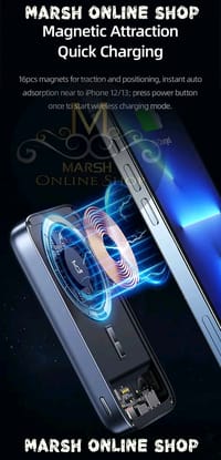 💥USAMS CD184 10000mAh PD 20W Aluminum Magnet WirPower Bankeless_img_3