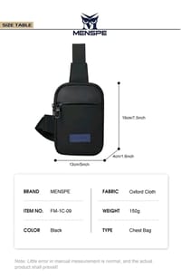 🎖️MENSPE Oxford Men Chest Bag Fashion Pouch Bag_img_8