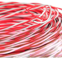 1 Yards 14/76 PVC Insulated Flexible Copper Wire Cable – 0.75 sqmm – Red & White_img_0