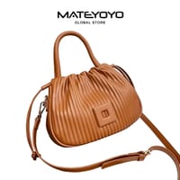 👜MATEYOYO Women Shoulder Bag Soft PU Bags Drawstring Bag Fashion_img_5
