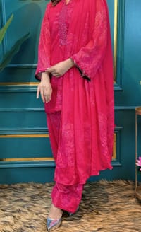 Magenta Indian style Three Piece_img_2