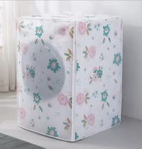 (Front Loading Washing Machine Cover Flower Design) (58x62x85CM ‍Size) Waterproof Cover Dust Cover_img_0