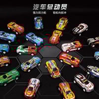 Chattering Alloy Iron Car Cross-border Inertia Back Car Model_img_3