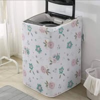 (Top Loading Washing Cover Flower Design) Top Loading Waterproof Washing Machine Dust Cover_img_0