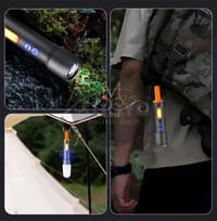 💥Auoyo Multifunctional COB Warning Zoomable Flashlight_img_7