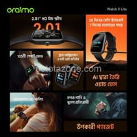 oraimo Watch 5 Lite 2.01" HD Bluetooth Calling Smart Watch (OSW-804)_img_4