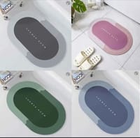 Super Absorbent Floor Mat, Memory Foam Bath Mat Absorbent Super Cozy Soft Strong Non-Slip Pvc Bathroom Rug Easy to Clean_img_1