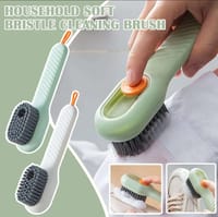 Shoes Clothes Brush with Soap Dispenser Automatic Liquid Discharge Bathroom Laundry Scrub Soft Cleaning Brushes Household Tools_img_1