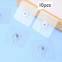 Hook Non-Marking Screw 10Pcs Punch-Free Wall Stickers Home Seamless Nail With Nut And Nut Cap_img_1