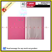 Display Book 40 Pocket Thin Plastic File Folder Display Presentation Book, A4 Size Random Color 1pcs - Innovative Design - Organize with Style_img_4