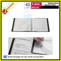Display Book 40 Pocket Thin Plastic File Folder Display Presentation Book, A4 Size Random Color 1pcs - Innovative Design - Organize with Style_img_5