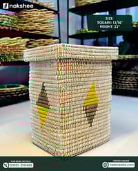 স্কয়ার লন্ড্রি বাস্কেট // Squre laundry basket 12''/16''/23''_img_1