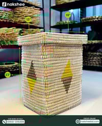 স্কয়ার লন্ড্রি বাস্কেট // Squre laundry basket 12''/16''/23''_img_4