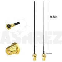 Eightwood 2.4GHz 5GHz Dual Band RP-SMA Male WiFi Antenna + IPEX MHF4 to RP-SMA Female Cable (2-Pack)_img_4