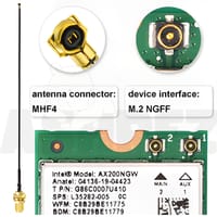 Eightwood 2.4GHz 5GHz Dual Band RP-SMA Male WiFi Antenna + IPEX MHF4 to RP-SMA Female Cable (2-Pack)_img_5