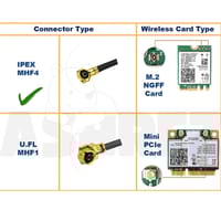Eightwood 2.4GHz 5GHz Dual Band RP-SMA Male WiFi Antenna + IPEX MHF4 to RP-SMA Female Cable (2-Pack)_img_6