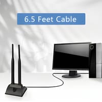 Eightwood 2.4GHz 5GHz Dual Band RP-SMA Male WiFi Antenna + IPEX MHF4 to RP-SMA Female Cable (2-Pack)_img_8