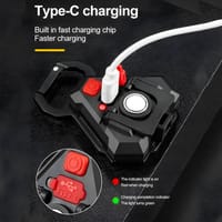 Mini LED Flashlight Work Light Portable Keychain USB Rechargeable Torch_img_3