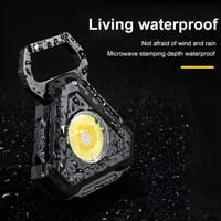 Mini LED Flashlight Work Light Portable Keychain USB Rechargeable Torch_img_5