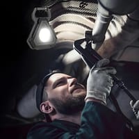 Mini LED Flashlight Work Light Portable Keychain USB Rechargeable Torch_img_6