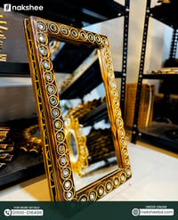 Squre wooden mirror 16/28” // বর্গাকার কাঠের আয়না_img_2