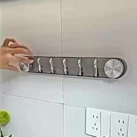 Airtight Wall Hook Rack Multipurpose Wall-Mounted Storage Organizer_img_5