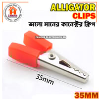 1Pair-35mm Red and Black Plastic Handle Alligator Clips Connector_img_1