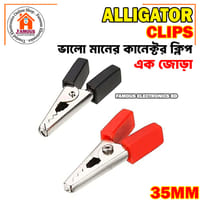 1Pair-35mm Red and Black Plastic Handle Alligator Clips Connector_img_2