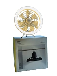 JISULIFE FA17 Rechargeable Fan With LED Light And Table Tripod_img_1