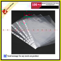 Sheet Protector A4 size Transparent 100 pcs Bundle_img_0