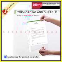 Sheet Protector A4 size Transparent 100 pcs Bundle_img_4