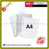 Sheet Protector A4 size Transparent 100 pcs Bundle_img_5